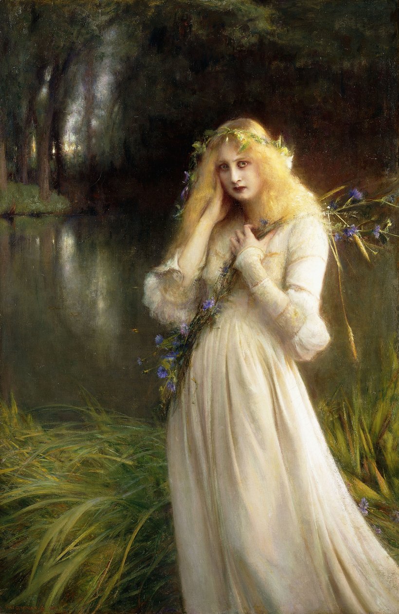 奥菲利亚（Ophelia），1909年 作者 帕斯卡尔·阿道夫·让·达格南·布维莱