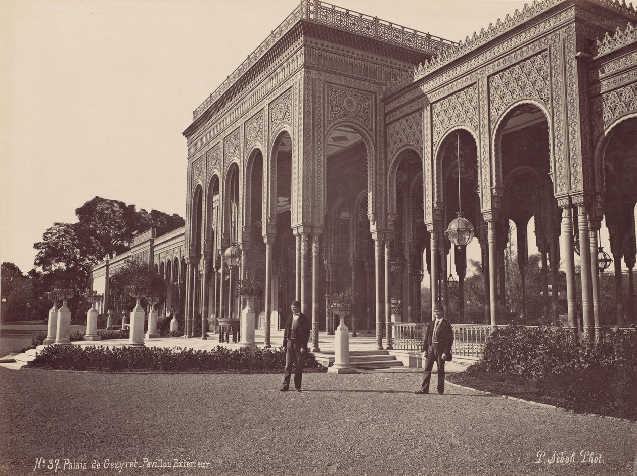 格兹雷特宫，外部亭子，1870年代。 作者 帕斯卡·塞巴（PascalSébah）