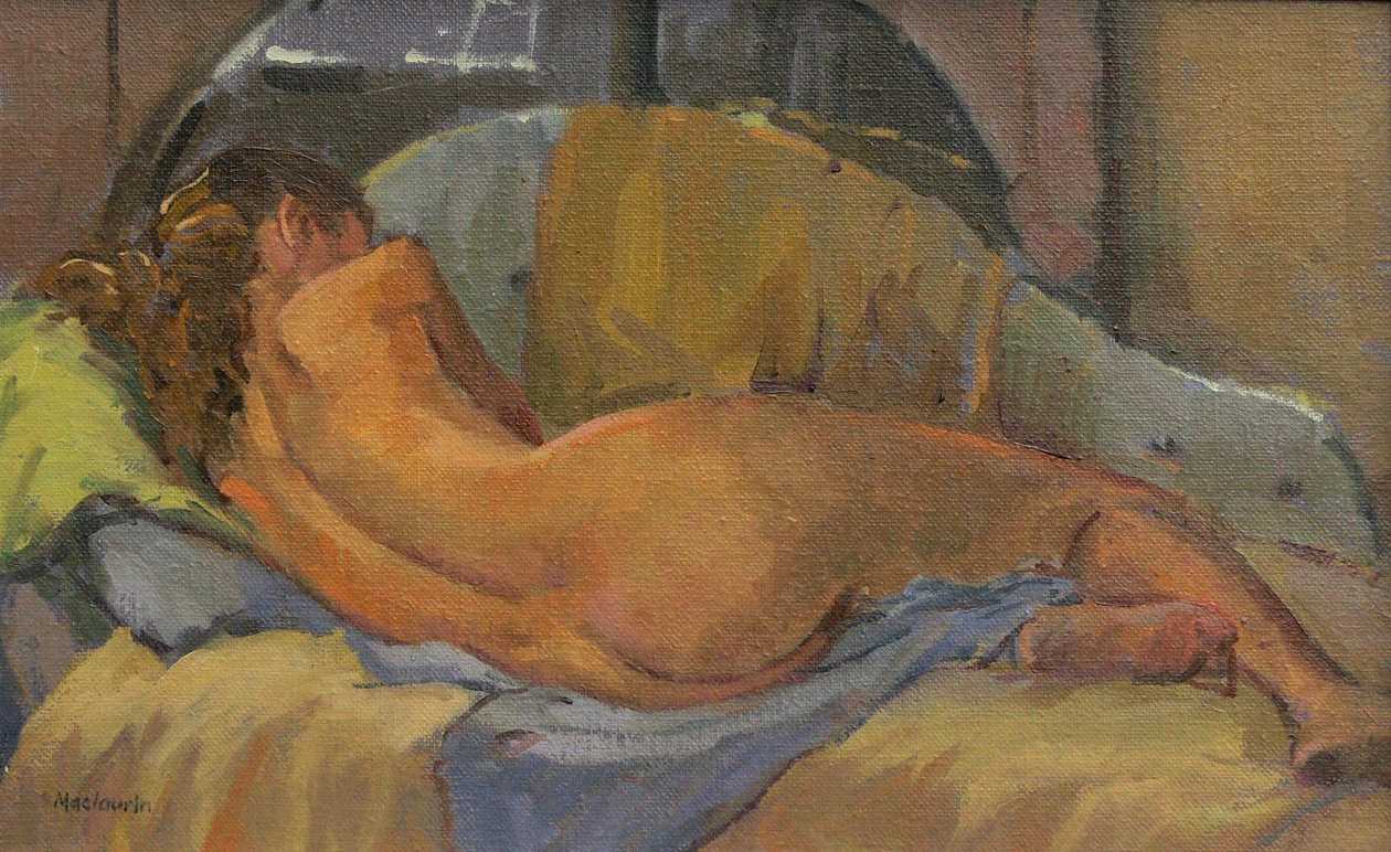 贵妃在贵妃椅上，2009年（沙发上的油） 作者 帕特·麦克劳林