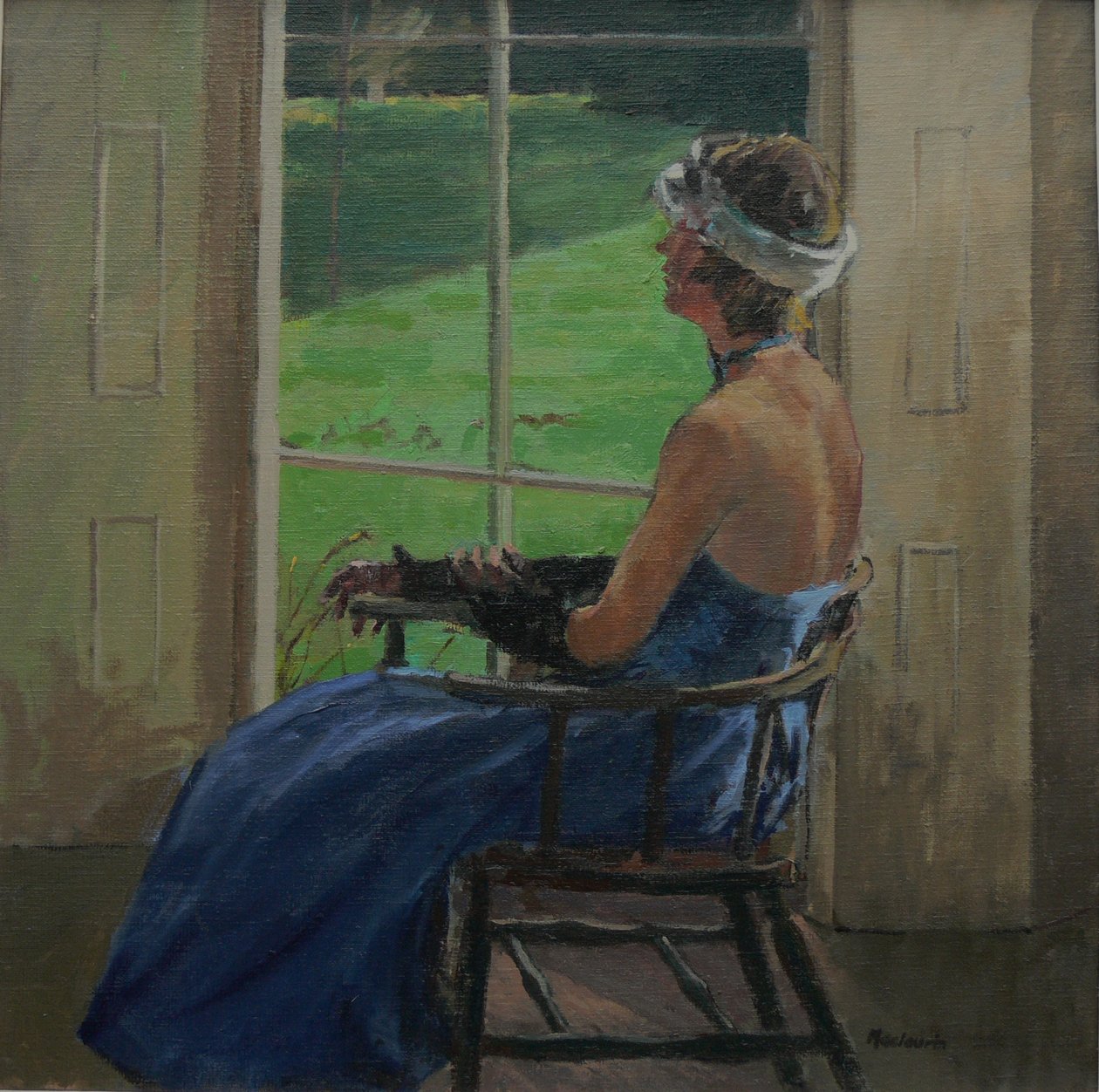 蓝色连衣裙，2009年 作者 帕特·麦克劳林