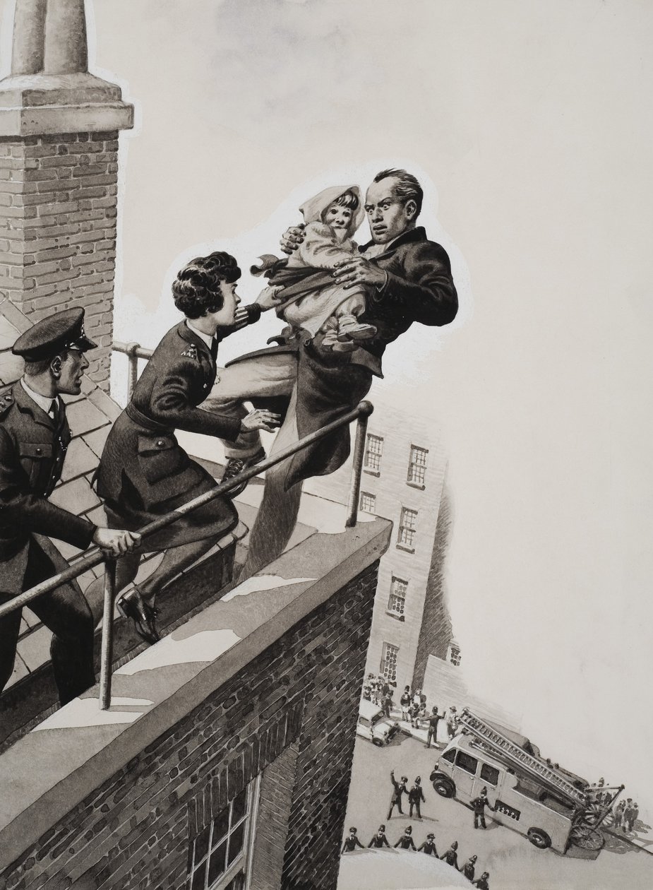 别过来，否则我会跳下去 作者 帕特（1907-95）尼科尔