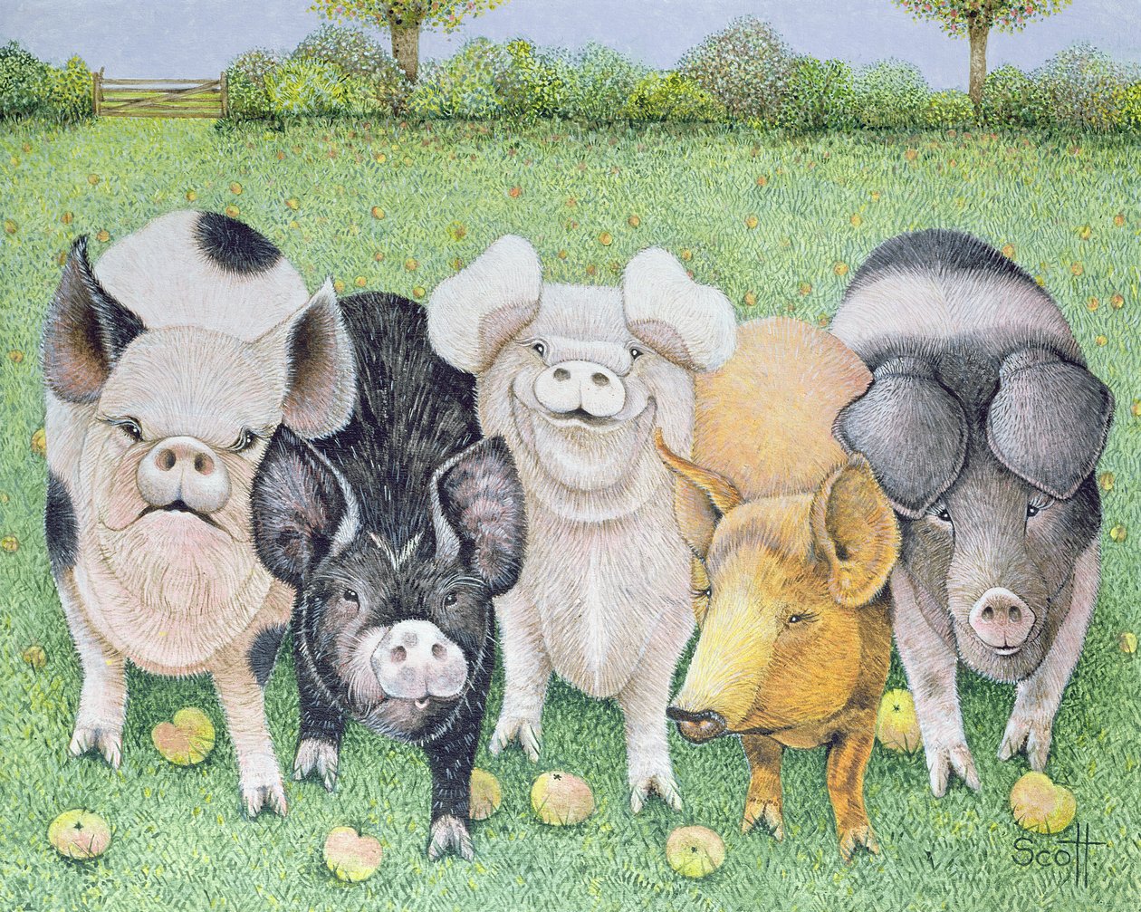 合唱团》（丙烯酸画布） 作者 帕特·斯科特