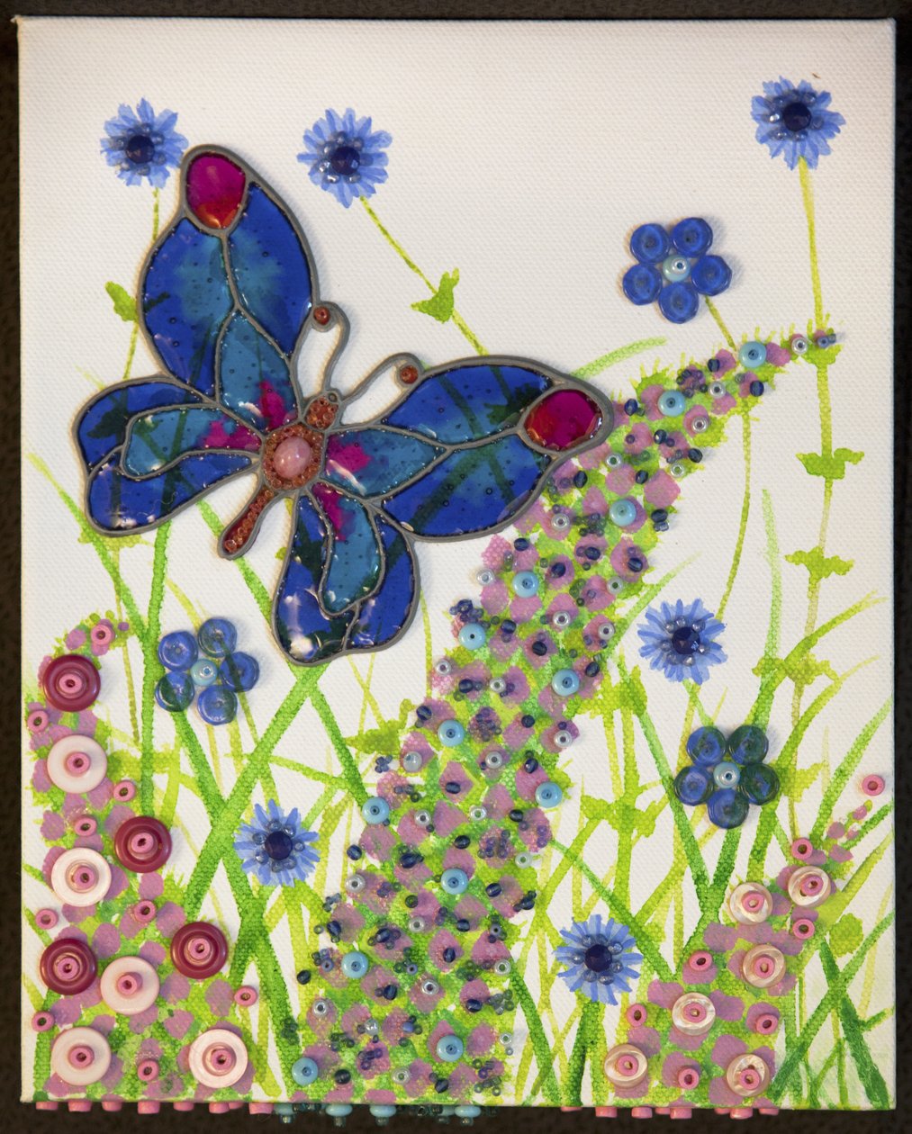 蝴蝶、蓝色和紫色，2016 年 作者 帕特·斯科特