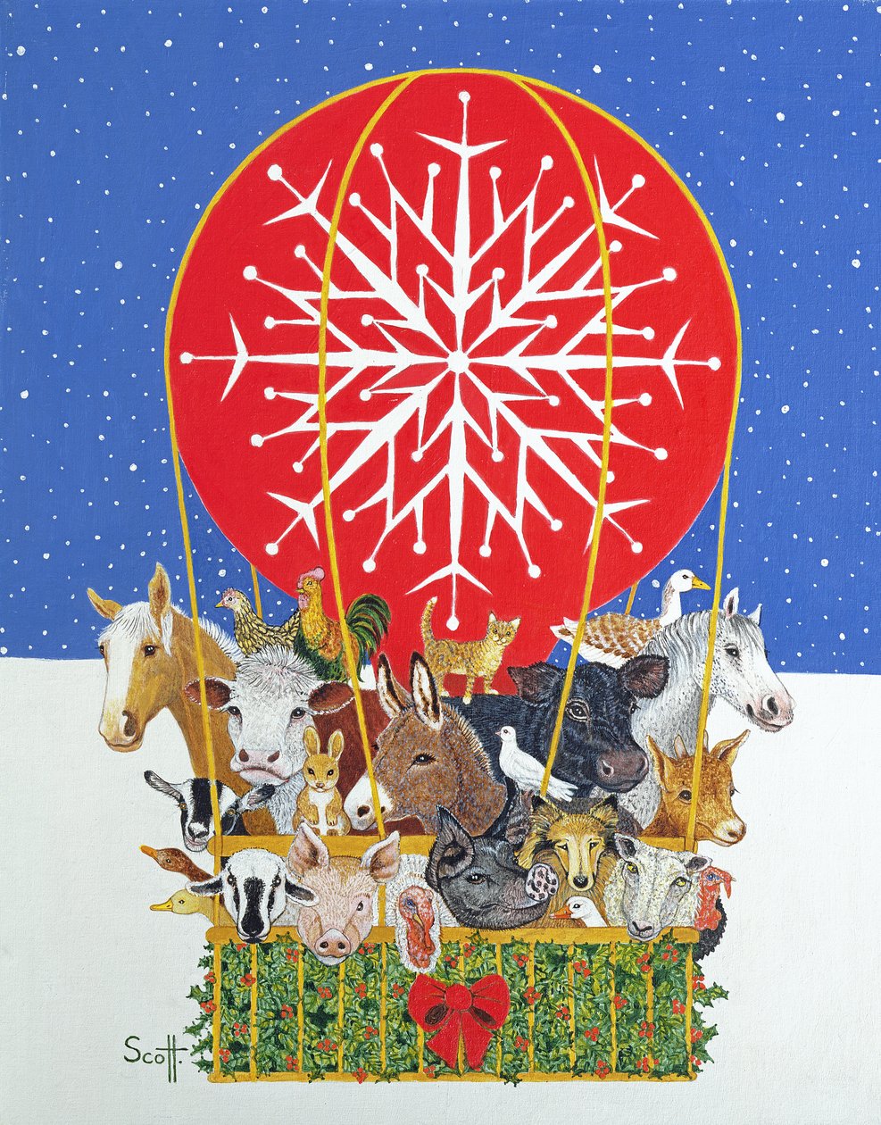 圣诞之旅（布面油画） 作者 帕特·斯科特