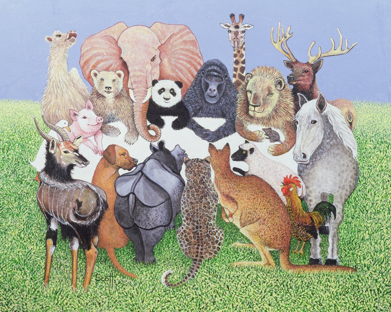 派对时间》，2007 年（布面油画） 作者 帕特·斯科特