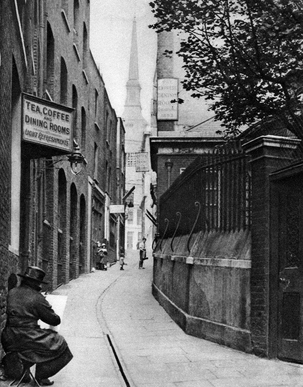 伦敦哈金巷（Huggin Lane），1926-1927年。 作者 帕特森