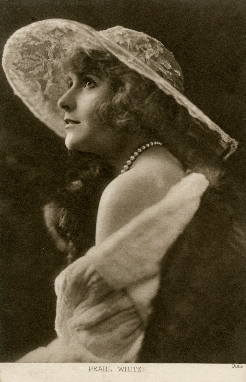 白珍珠，美国女演员和电影明星，约1910年。 作者 教母