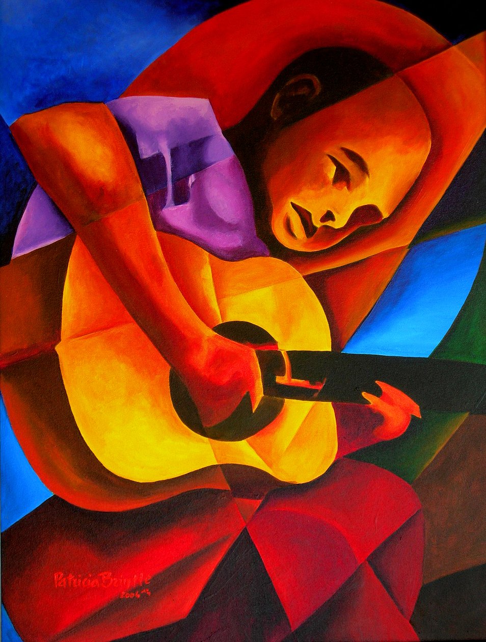 Andres，2006（画布上的丙烯酸） 作者 帕特里夏·布林特（Patricia Brintle）