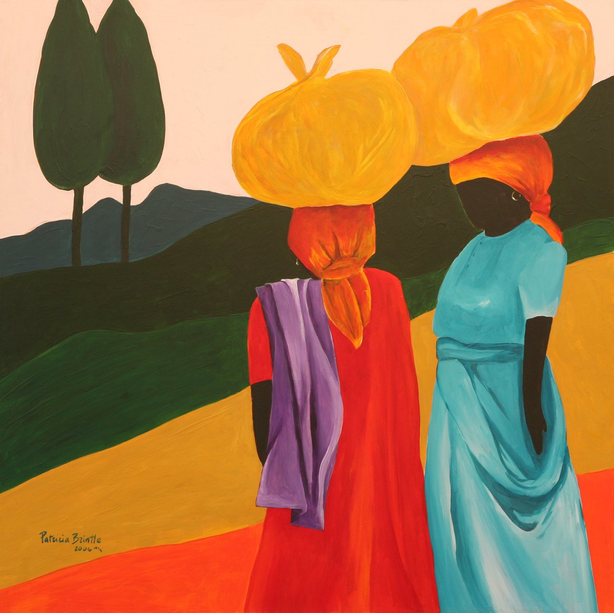 友善遭遇，2006年（丙烯画布） 作者 帕特里夏·布林特（Patricia Brintle）