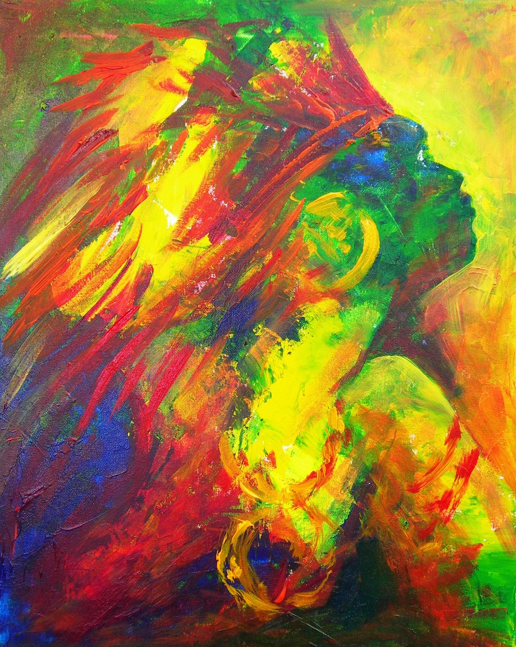 Guainguana the Taino，2011（丙烯画布） 作者 帕特里夏·布林特（Patricia Brintle）