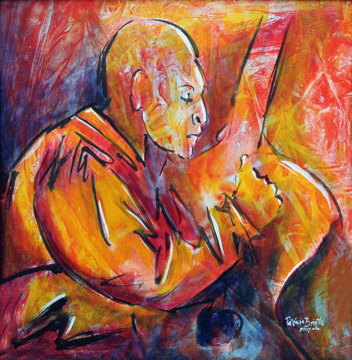 Jacinto，2008（在masonite上的丙烯酸） 作者 帕特里夏·布林特（Patricia Brintle）
