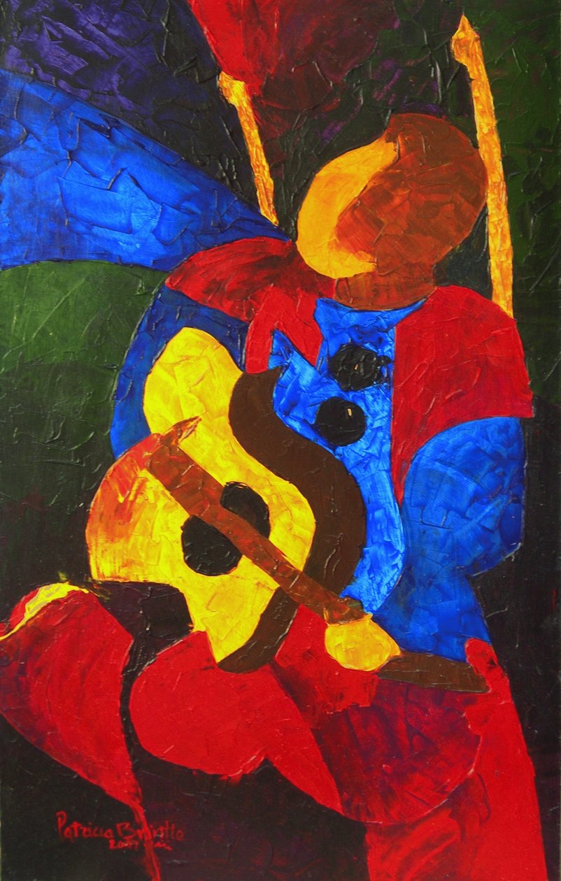 胡安，2008年（在masonite上的丙烯酸） 作者 帕特里夏·布林特（Patricia Brintle）