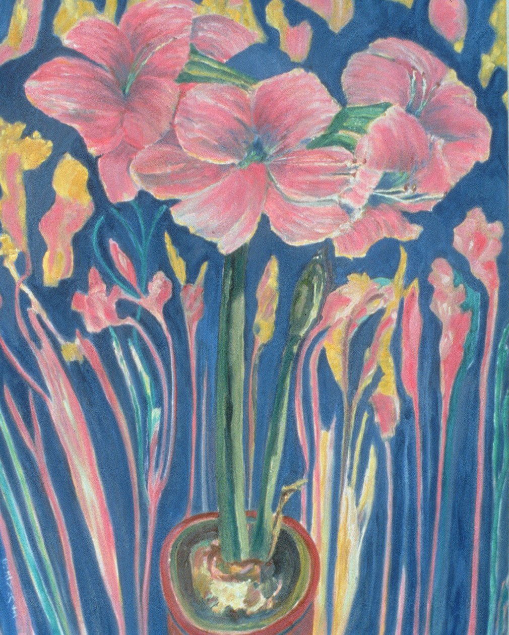 Amarylis（亚麻油） 作者 帕特里夏（Patricia）当代艺术家艾尔（Eyre）