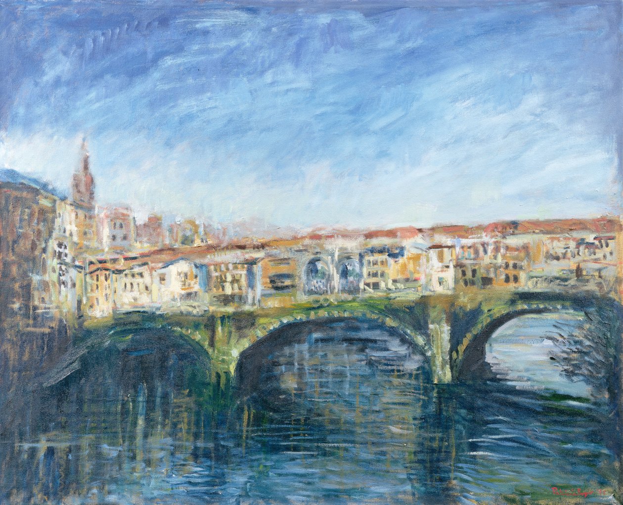 Ponte Vecchio，佛罗伦萨，1995年 作者 帕特里夏·埃斯皮尔（Patricia Espir）
