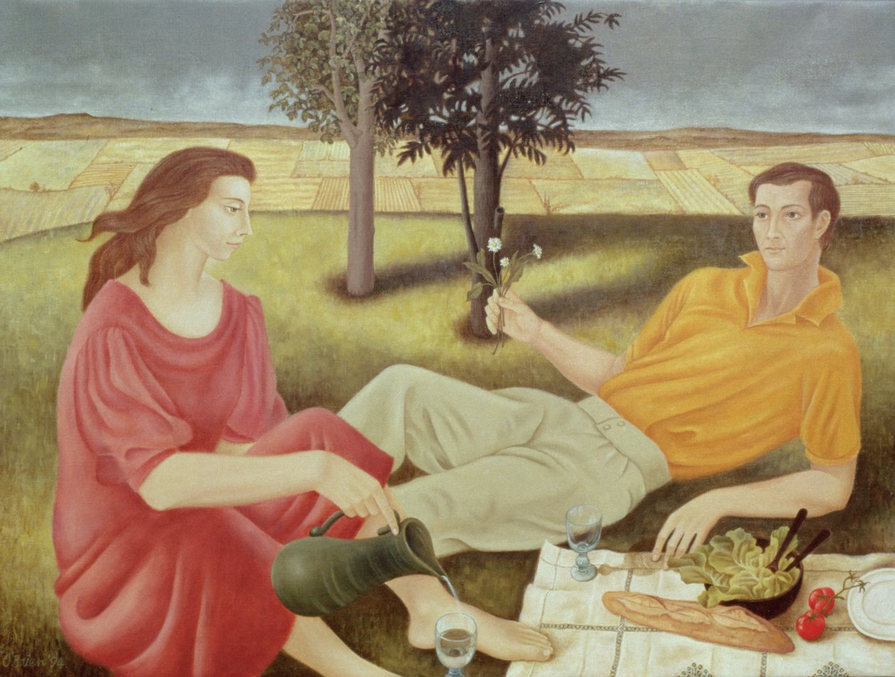 野餐，1994年 作者 帕特里夏·奥布莱恩（Patricia OBrien）