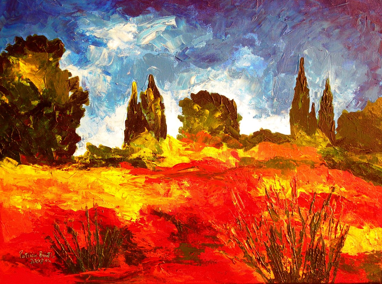 Atumn Breeze，2008（丙烯画布） 作者 帕特里夏·布林特（Patricia Brintle）