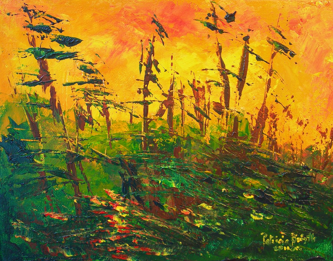 Bayou，2011（丙烯画布） 作者 帕特里夏·布林特（Patricia Brintle）