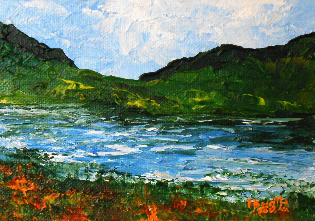 Limbe pastorale，2016（画板上的丙烯酸树脂） 作者 帕特里夏·布林特（Patricia Brintle）
