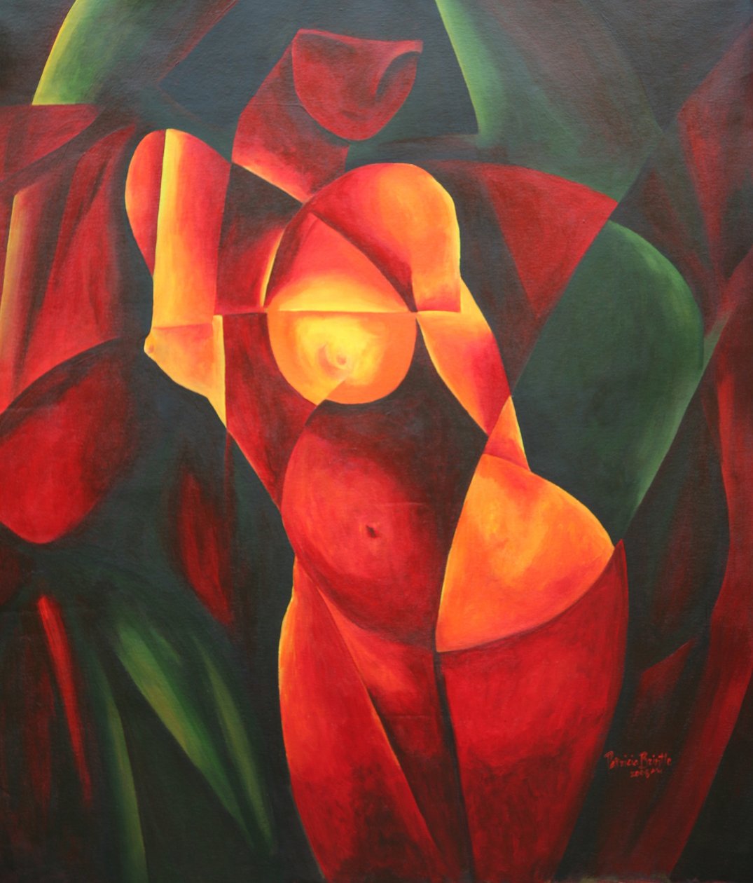 Rideau Vert，2008 年（丙烯酸画布） 作者 帕特里夏·布林特（Patricia Brintle）