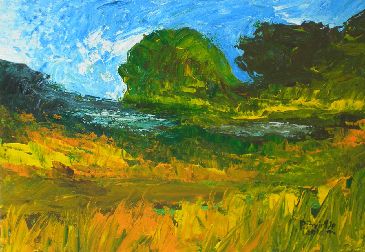 Riviere de Bainet，2010（木质丙烯酸） 作者 帕特里夏·布林特（Patricia Brintle）