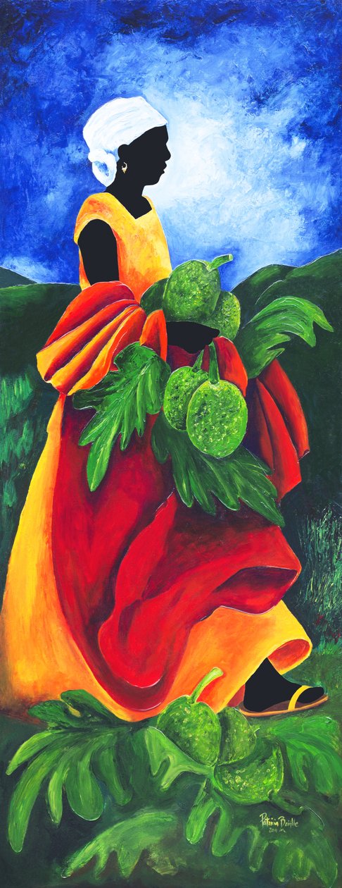 季节面包果，2011年，（丙烯画布） 作者 帕特里夏·布林特（Patricia Brintle）