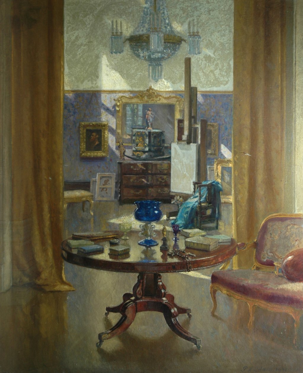 艺术家工作室，1921年 作者 帕特里克·威廉·亚当