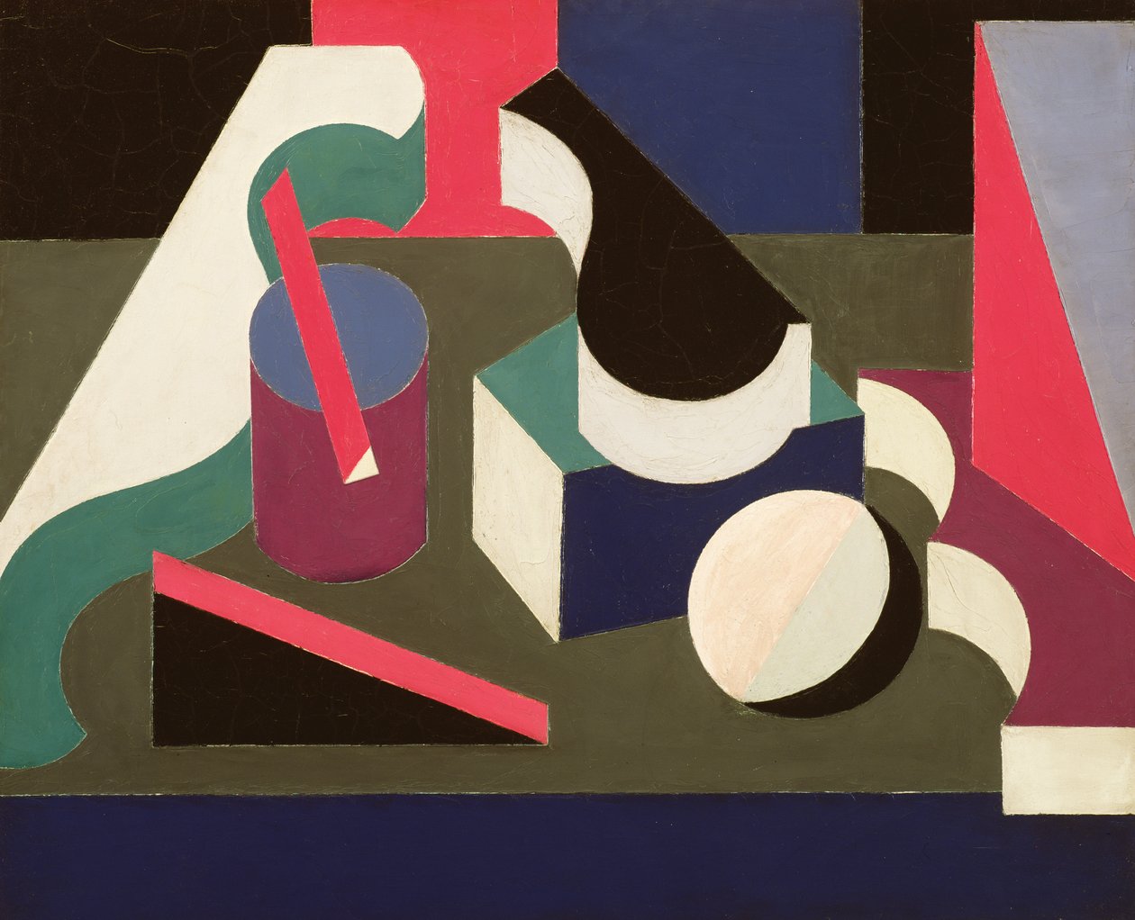 形式，1918-19（画布上的石油和石墨） 作者 帕特里克·亨利·布鲁斯