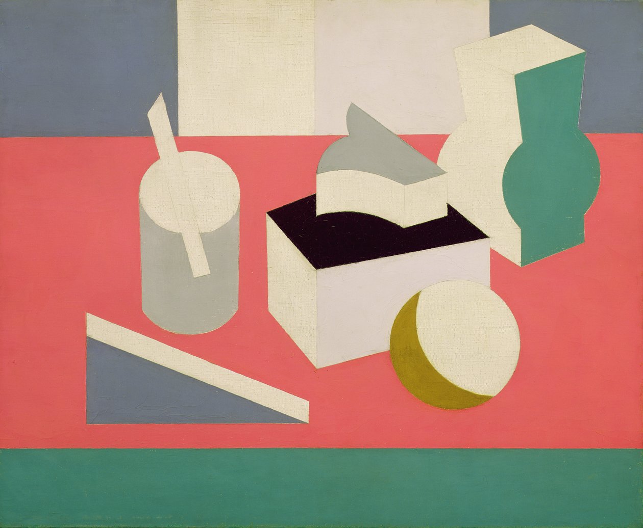 PaintingNature Morte，1919（画布上的油画和铅笔） 作者 帕特里克·亨利·布鲁斯
