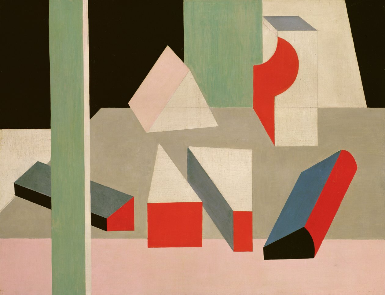 PaintingNature Morte，1928年（画布上的油画和铅笔） 作者 帕特里克·亨利·布鲁斯