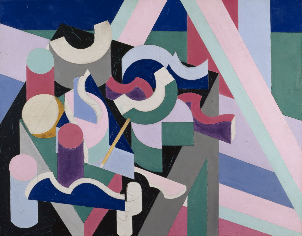 PaintingNature morte，c.1924（画布上的油和石墨） 作者 帕特里克·亨利·布鲁斯