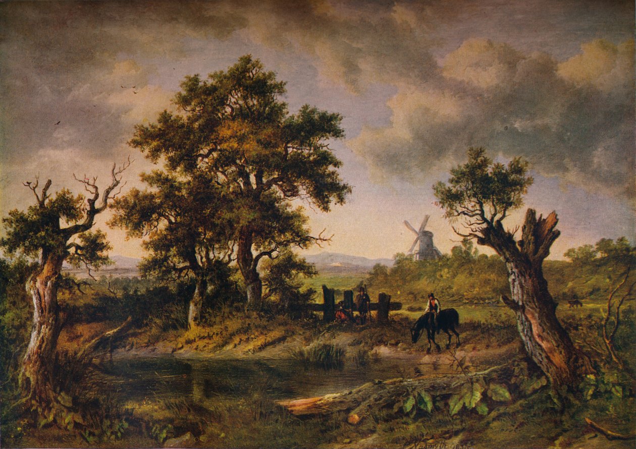 萨里的风景，c1797-1831，1919年 作者 帕特里克·纳斯米斯