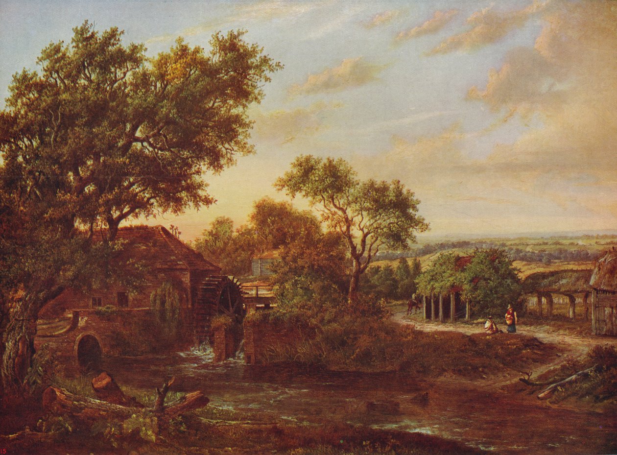 水磨坊（Carshalton），1830年，c1915年 作者 帕特里克·纳斯米斯