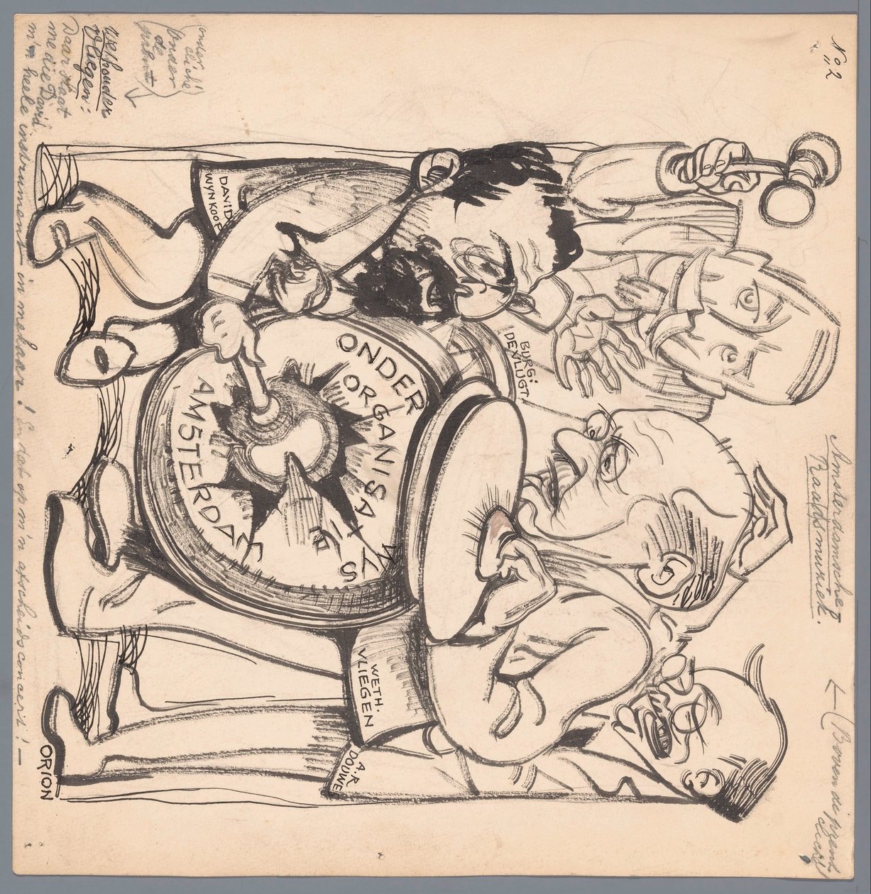 阿姆斯特丹市议员
Amsterdamsche Raa(d)smuziek（标题见实物） 作者 Patricq Kroon（艺术家签名）