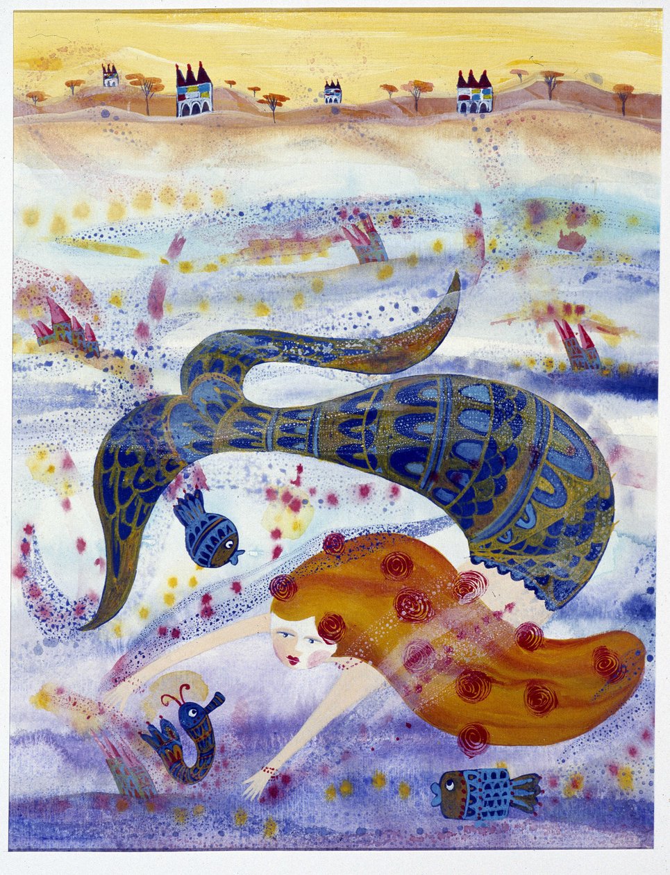 美人鱼 - 插画：Patrizia La Porta 作者 帕特里齐娅·拉波塔