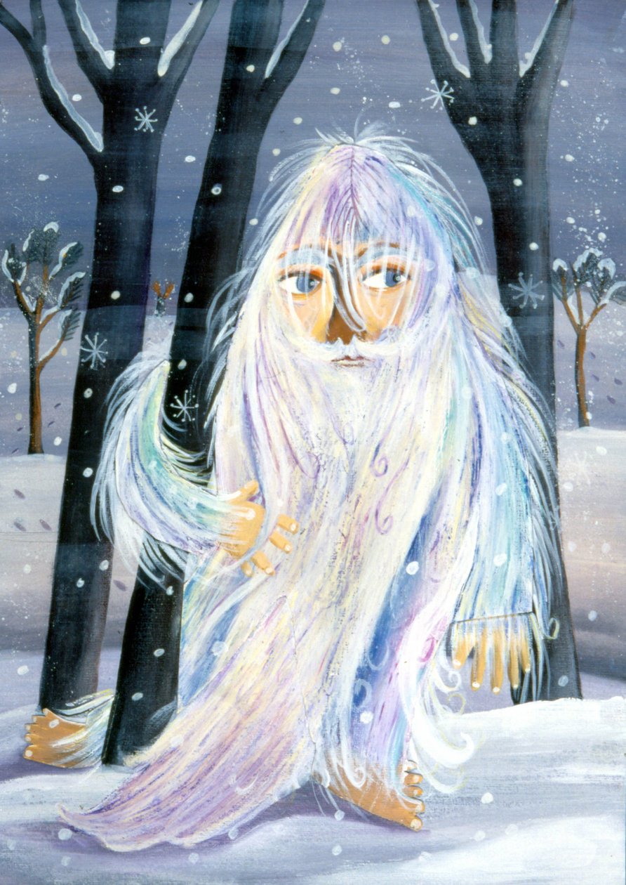 雪人 - Patrizia La Porta 创作的插画，2000 年。 作者 帕特里齐娅·拉波塔