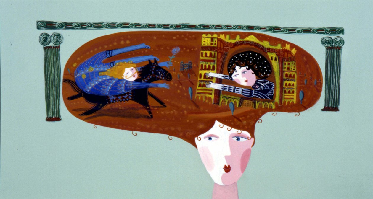 憧憬白马王子的少女。 作者 帕特里齐娅·拉波塔