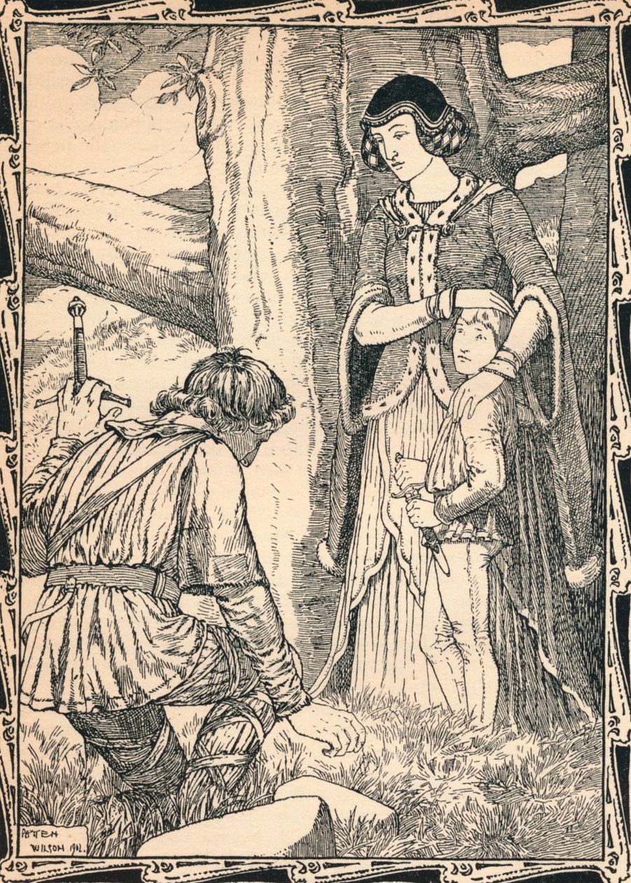 玛格丽特与强盗，1902年 作者 彭定康