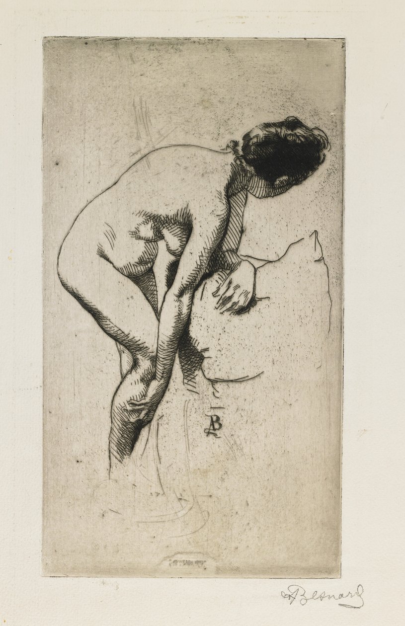 研究裸体女性形象，1886年 作者 保罗·阿尔伯特·贝斯纳德