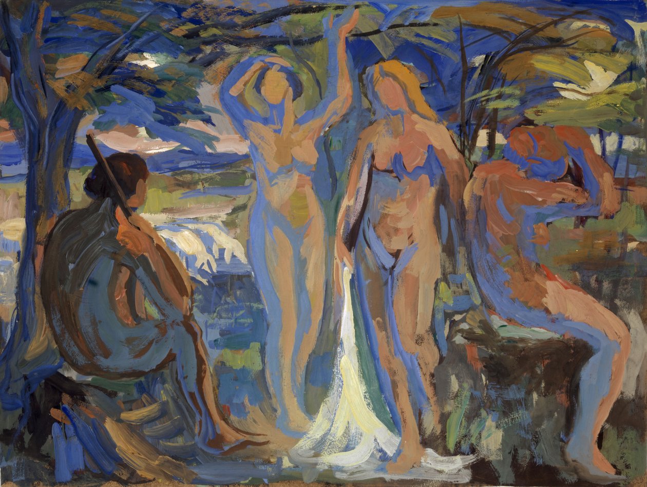 巴黎的审判，c.1913-15 作者 保罗·阿尔瑟