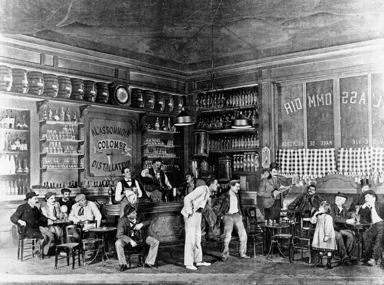 表格来自L&39;Assommoir，c.1900s 作者 保罗·博耶