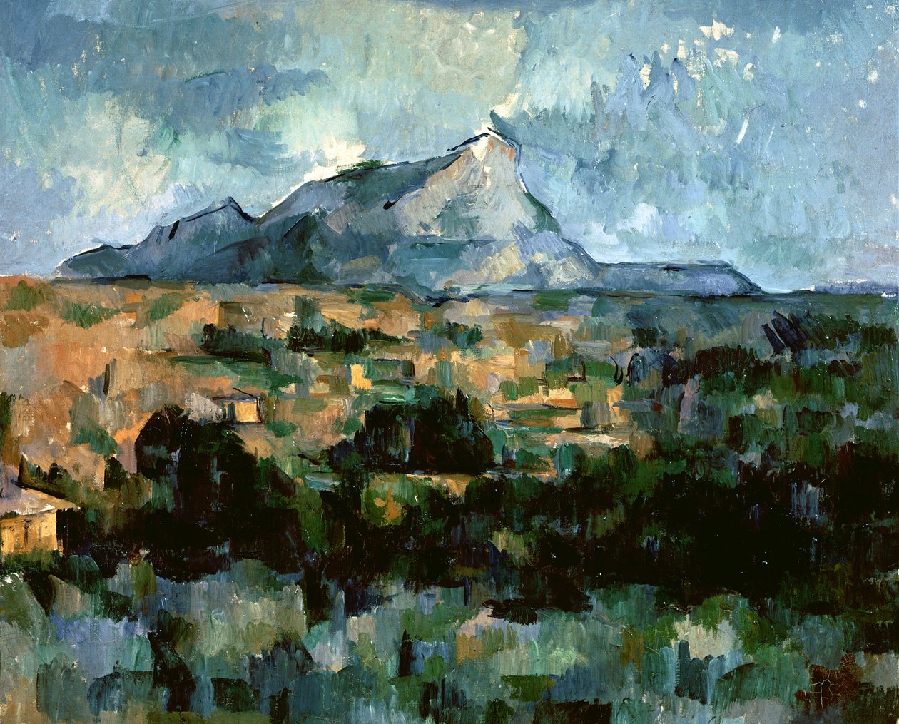 Montagne Sainte-Victoire，1904-06 作者 保罗·塞尚
