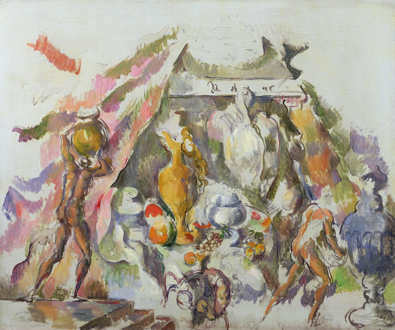 准备宴会，c.1890 作者 保罗·塞尚