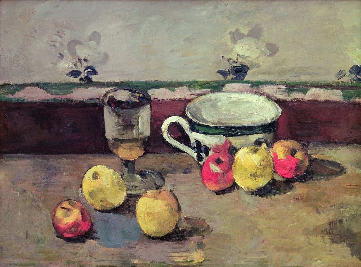 静物，1875-77 作者 保罗·塞尚