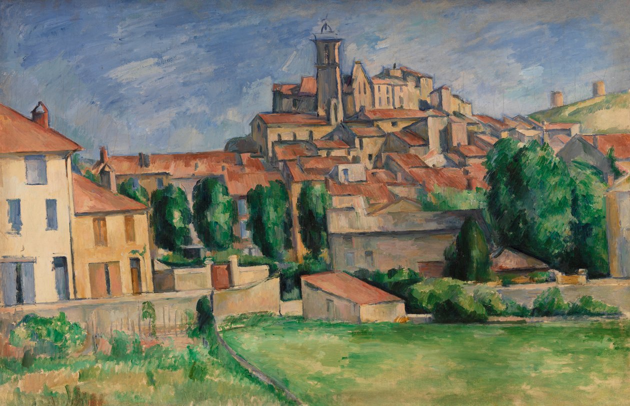 Gardanne（水平视图）c.1885 作者 保罗·塞尚