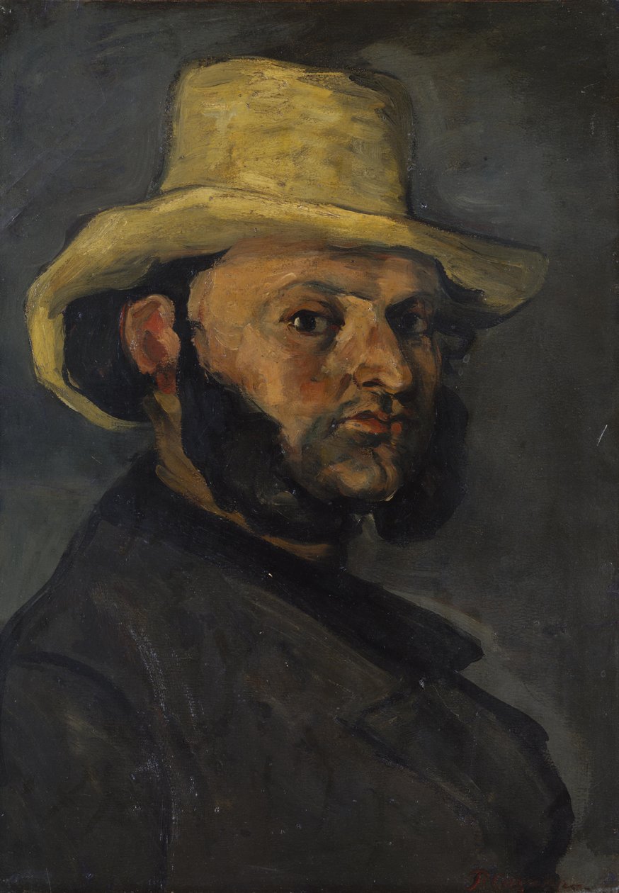 Gustave Boyer（生于1840年）戴着草帽 作者 保罗·塞尚