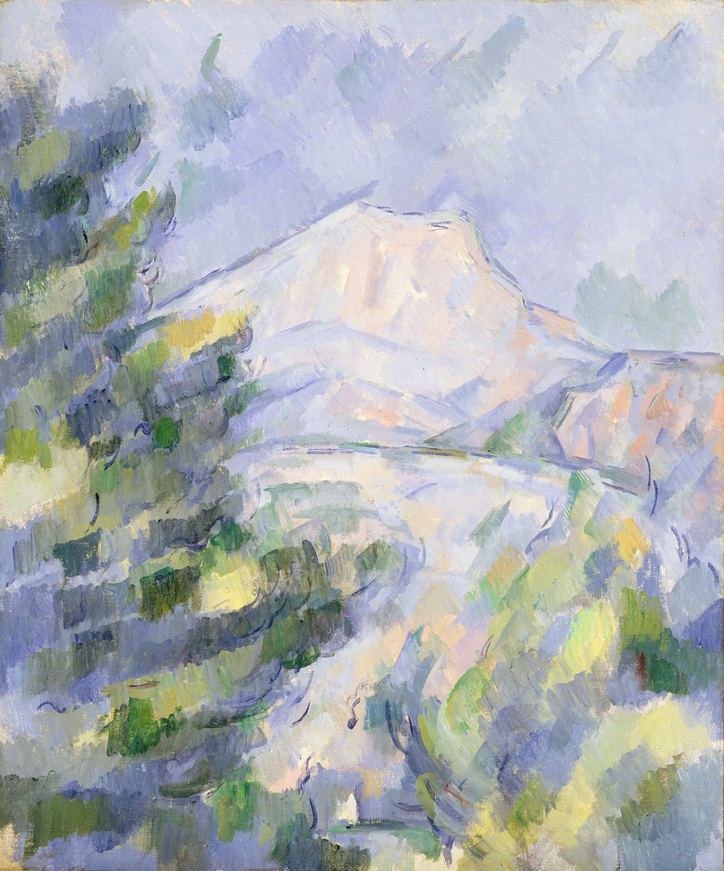 Mont Sainte-Victoire，c.1904-06 作者 保罗·塞尚