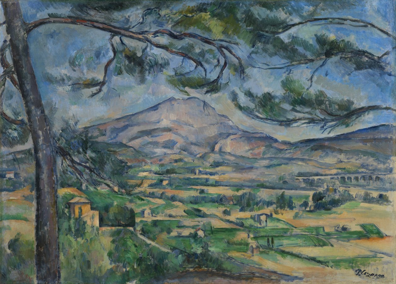 Montagne Sainte-Victoire，c.1887 作者 保罗·塞尚
