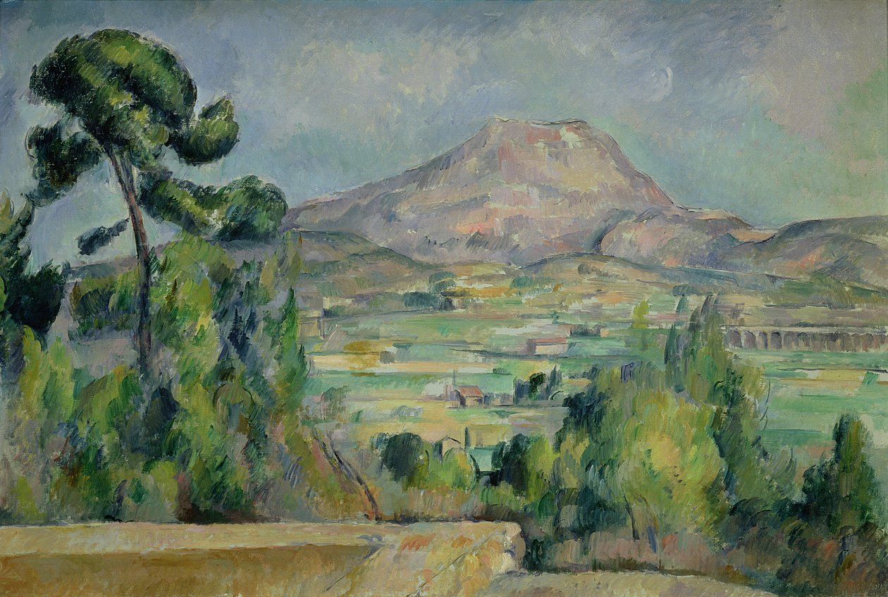 Montagne Sainte-Victoire，c.1887-90 作者 保罗·塞尚