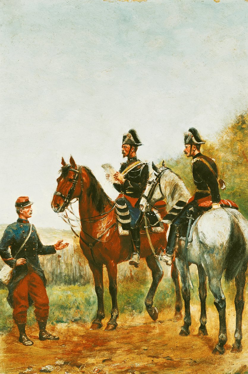 警察在1885年巡视检查军人 作者 保罗·埃米尔·里昂·博伊尔