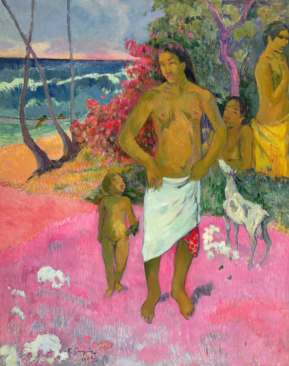 海边漫步，1902年 作者 保罗·高更